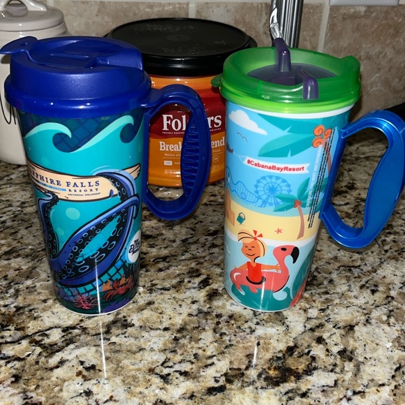 Universal Studios Cabana Bay Loews Sapphire Falls Resort Refillable Mug Set - Picture 6 of 10